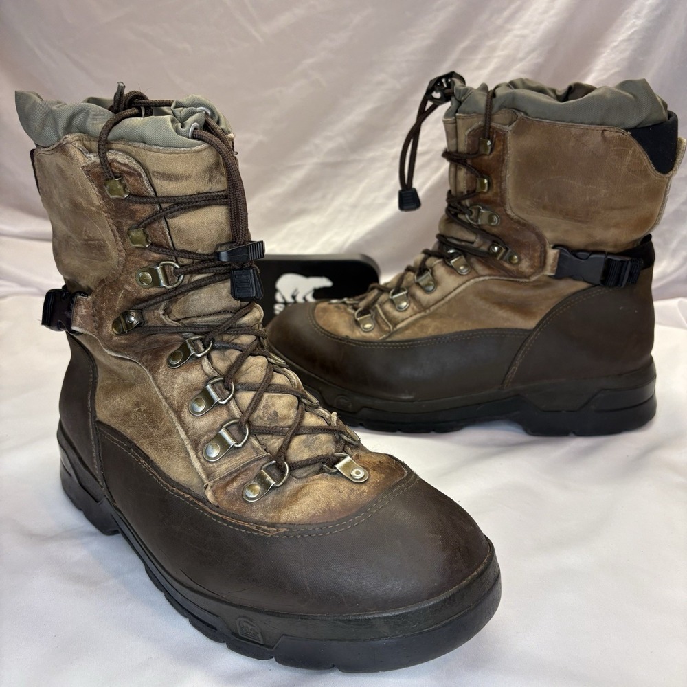 Sorel Conquest Boots Mens 10 M Waterproof Insulated Leather Winter Snow Tan